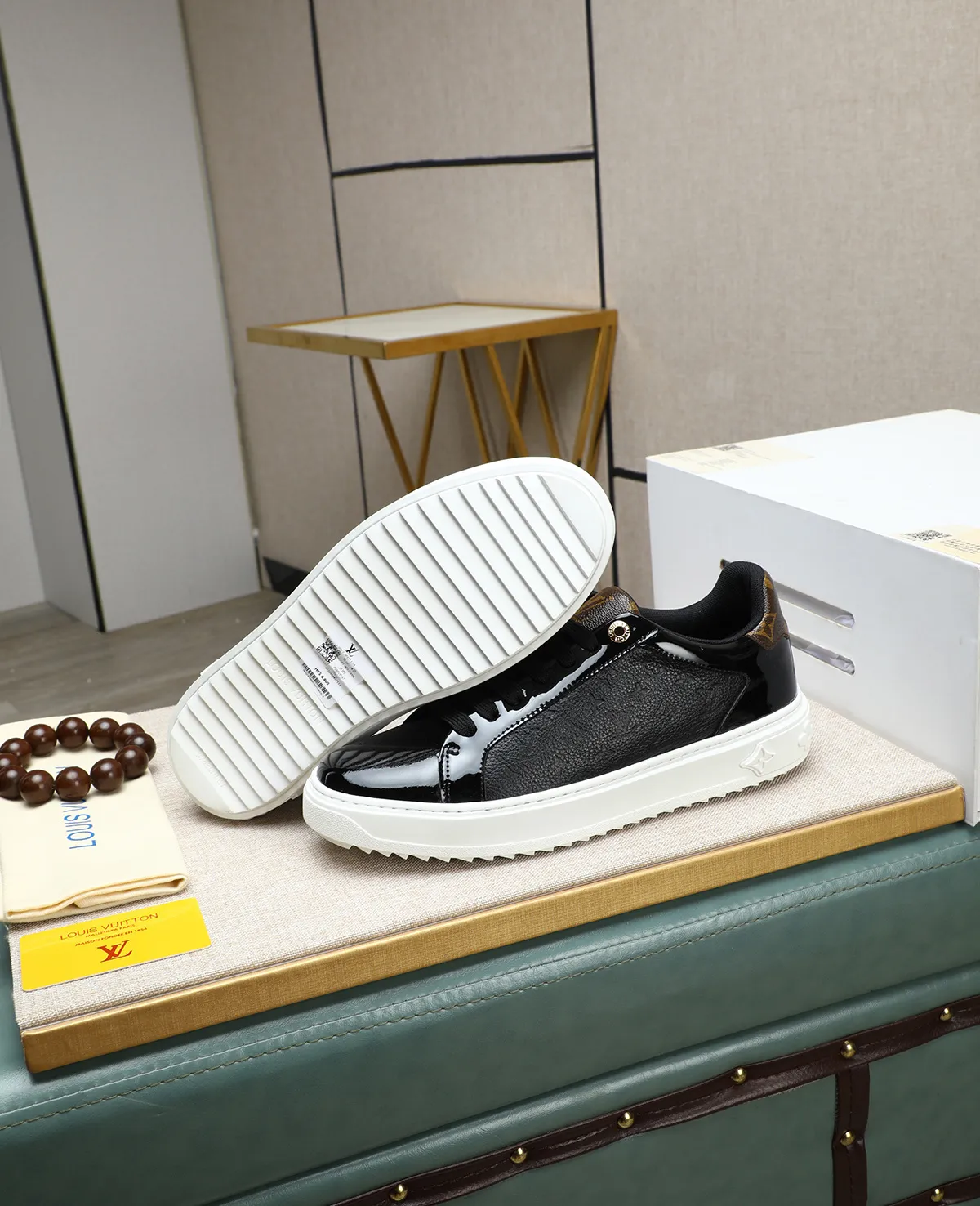 Men's men's shoes 💰540 📛📛(Niuli) high-end [LOUIS VUITTON] Louis Vuitton official website synchronized new products 👟Milan fashion catwalk style 🇰🇾🇰🇾LV family logo, celebrity style, a must-have for fashionistas ⚠️Top-layer calfskin ➕Cow leather lining ➕Mesh lining Official website original special outsole👞Number 38-44